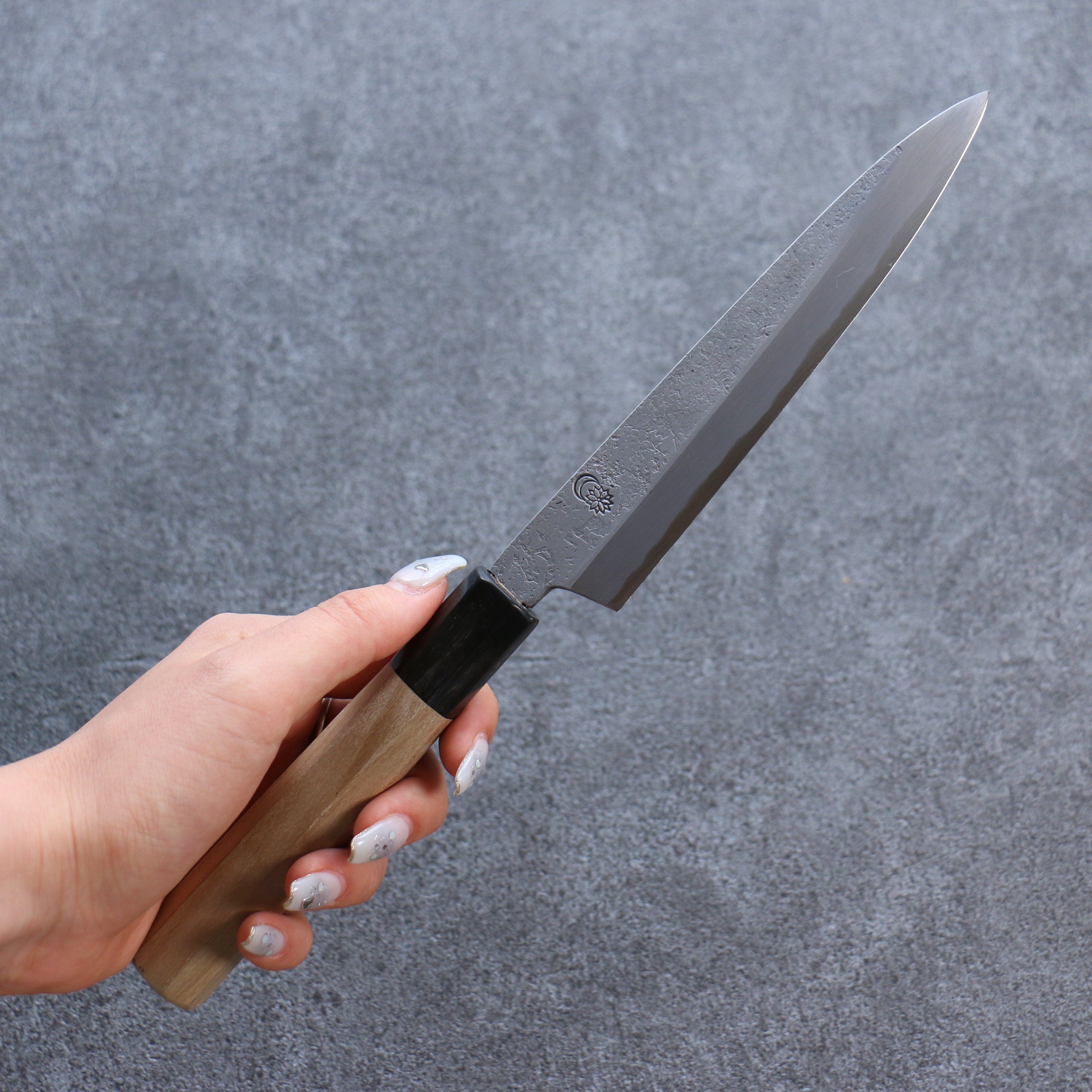 Premium Kikuzuki White Steel No.2 Nashiji Petty Utility Knife 150mm (5.9