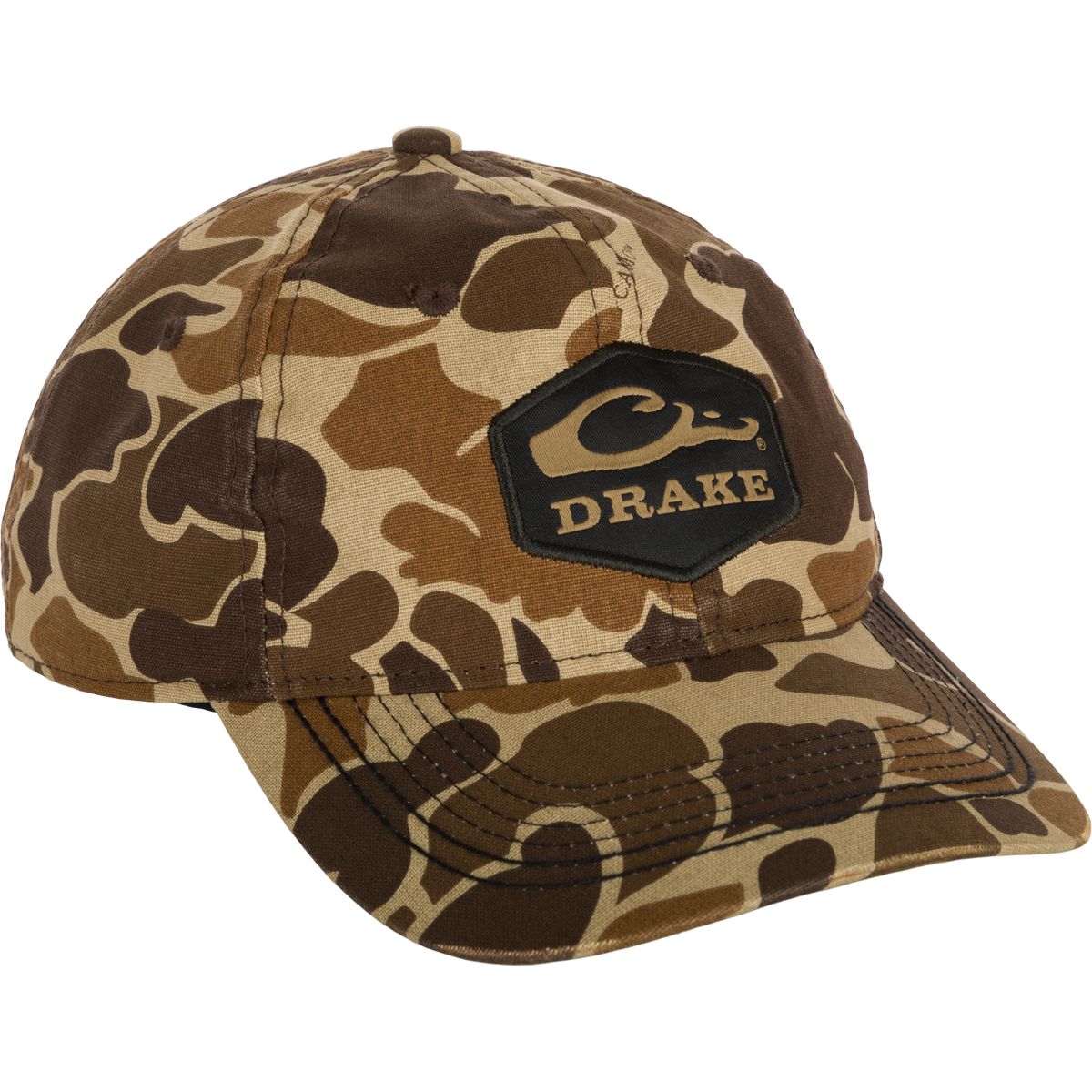 Tactical Camo Cotton Twill Hex Patch Cap - Military Style Adjustable Baseball Hat for Outdoor Hunting, Hiking & Camping
