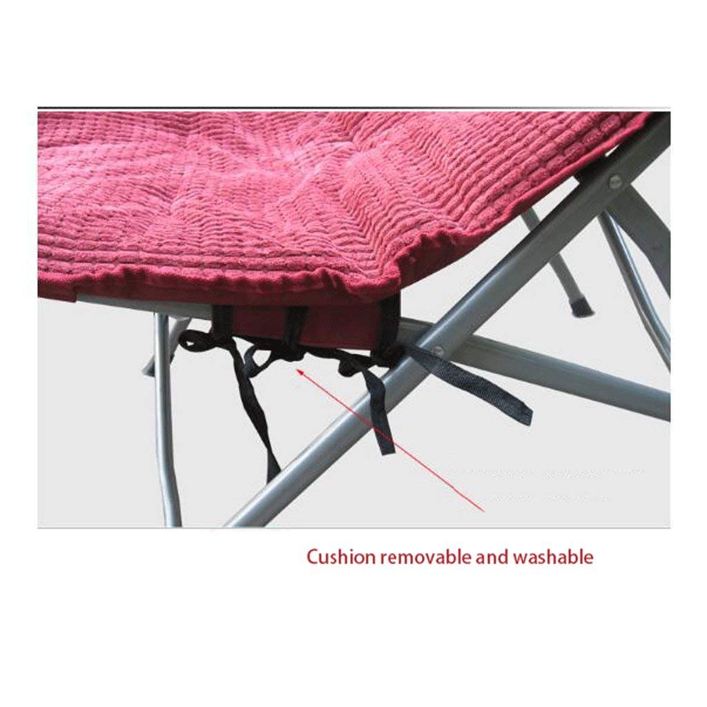 Breathable Folding Lounge Chair for Office Nap & Lunch Break - Comfortable Single Chair with Backrest - Perfect for Home, Office, or Relaxation Spaces