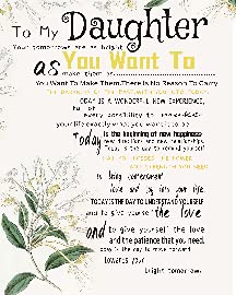 To My Daugher Flower