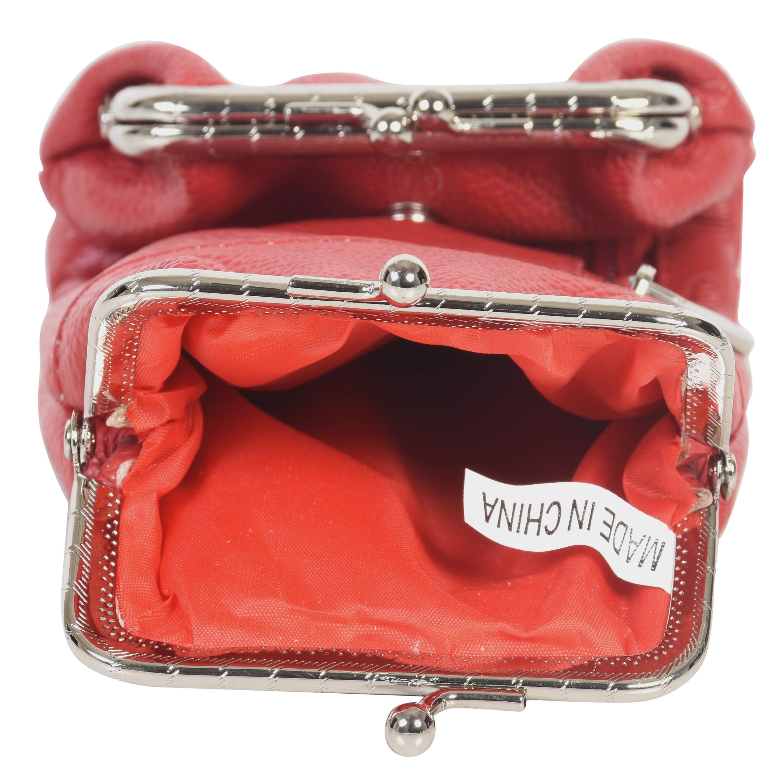 Women's Red Leather Cigarette & Lighter Holder Case with Twist Clasp - Compact Travel Accessory for Smoking Essentials | Perfect for Parties, Travel & Everyday Use