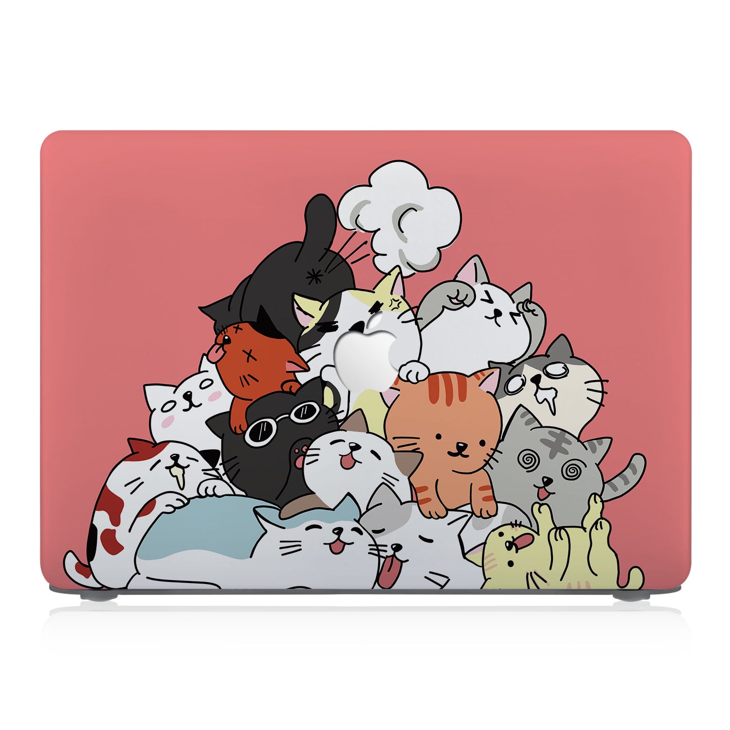 Stylish MacBook Pro/Air Case with Adorable Cat Design - Durable Protective Cover for 13/15/16 Inch Laptops - Perfect for Work, School & Travel Accessories