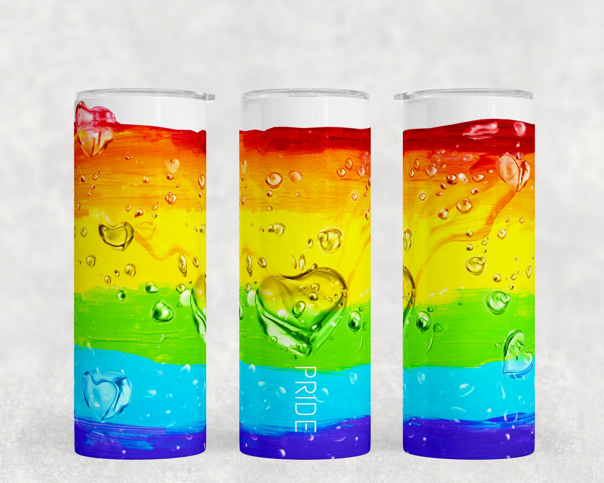 Pride 20oz Tumbler Sublimation Bundle - Ready to Press Blank Tumblers for DIY Crafts - Perfect for Pride Month, Gifts & Custom Drinkware