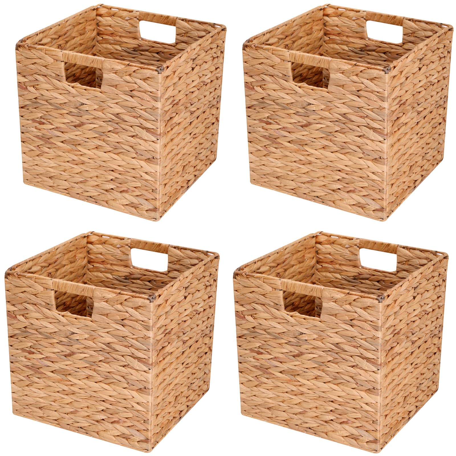 Water Hyacinth Storage Baskets Set of 4 - 11.2