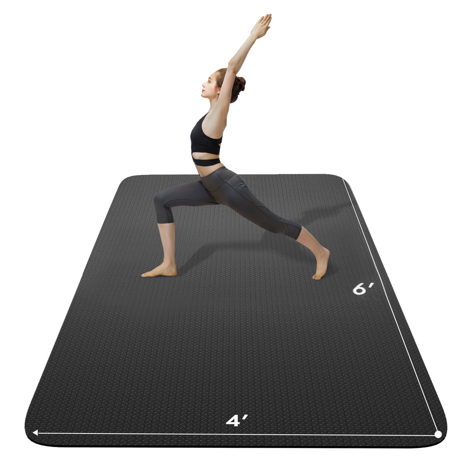 FrenzyBird Extra Large Yoga Mat 6'x4' (72