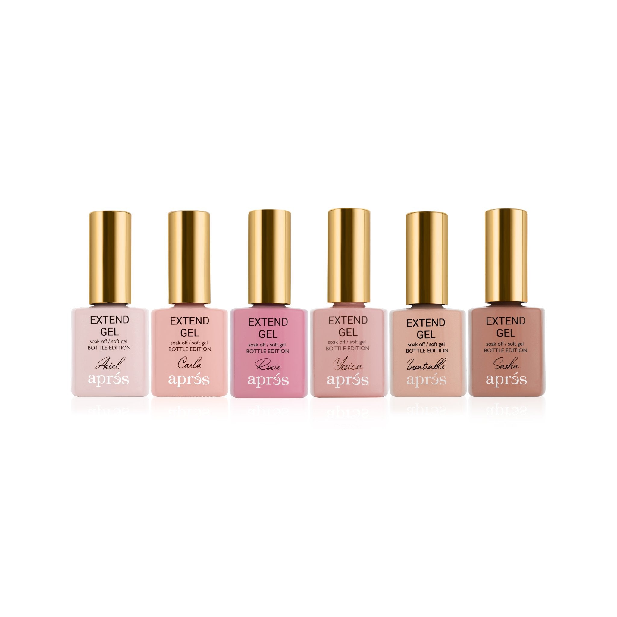 Apres Gel-X Color Extend Gel Bottle Edition Set - Long-Lasting Nail Extension Kit for Salon & Home Manicures - Perfect for Nail Art, Special Occasions & DIY Beauty