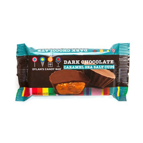 Dylan's Candy Bar Dark Chocolate Sea Salt Caramel Truffle Cups - Gourmet Chocolate Gift for Birthdays, Holidays & Romantic Gifts