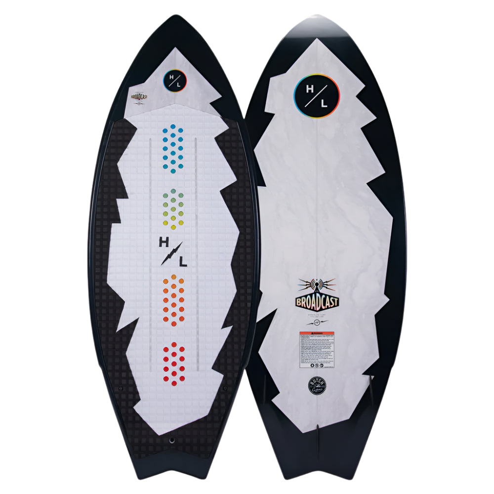 Hyperlite Broadcast Wakesurf Board 2025 - Premium Performance Wakesurfing Board for All Skill Levels | Perfect for Lakes, Oceans & Wake Parks | Durable Construction for Smooth Rides & Tricks