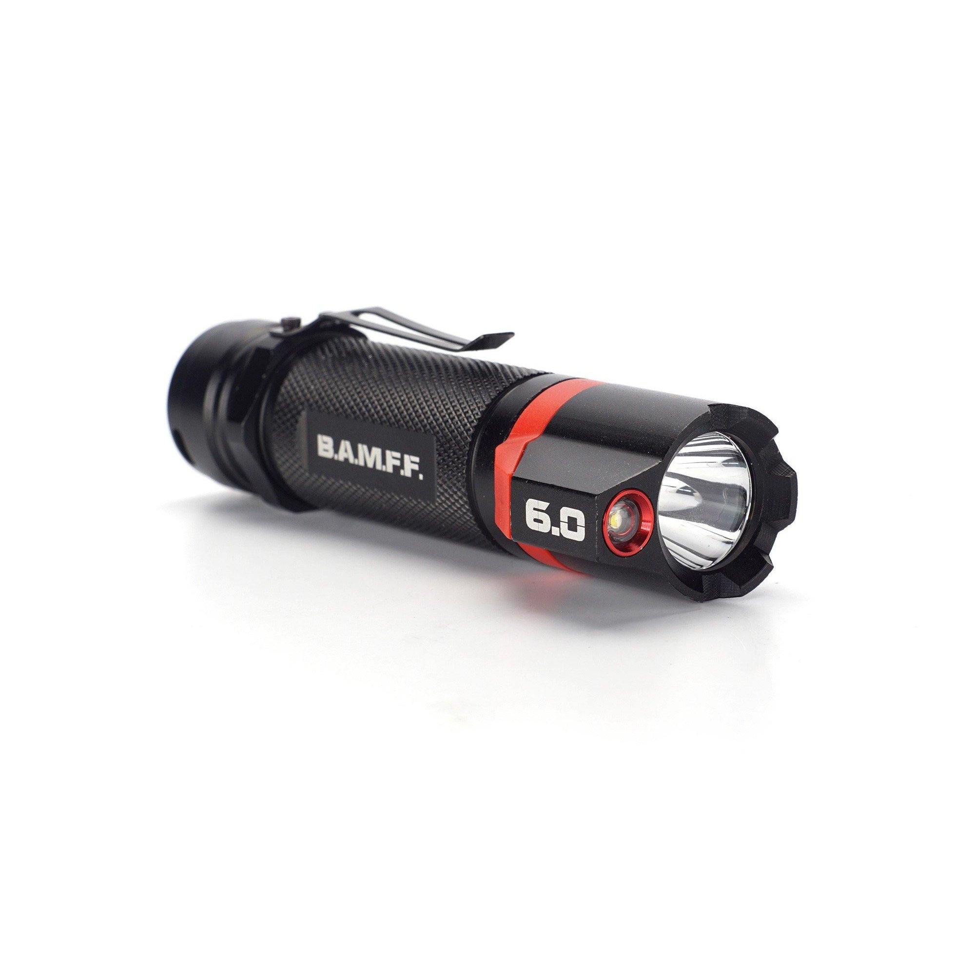 B.A.M.F.F. 6.0 600 Lumen Dual LED Flashlight - High Power Tactical Flashlight for Camping, Hiking, Emergency & Outdoor Adventures