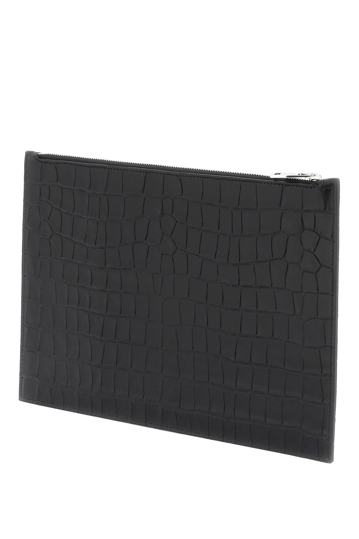 Alexander McQueen Leather Flat Pouch – Stylish & Compact Wallet for Women & Men | Perfect for Everyday Use, Travel & Gifts