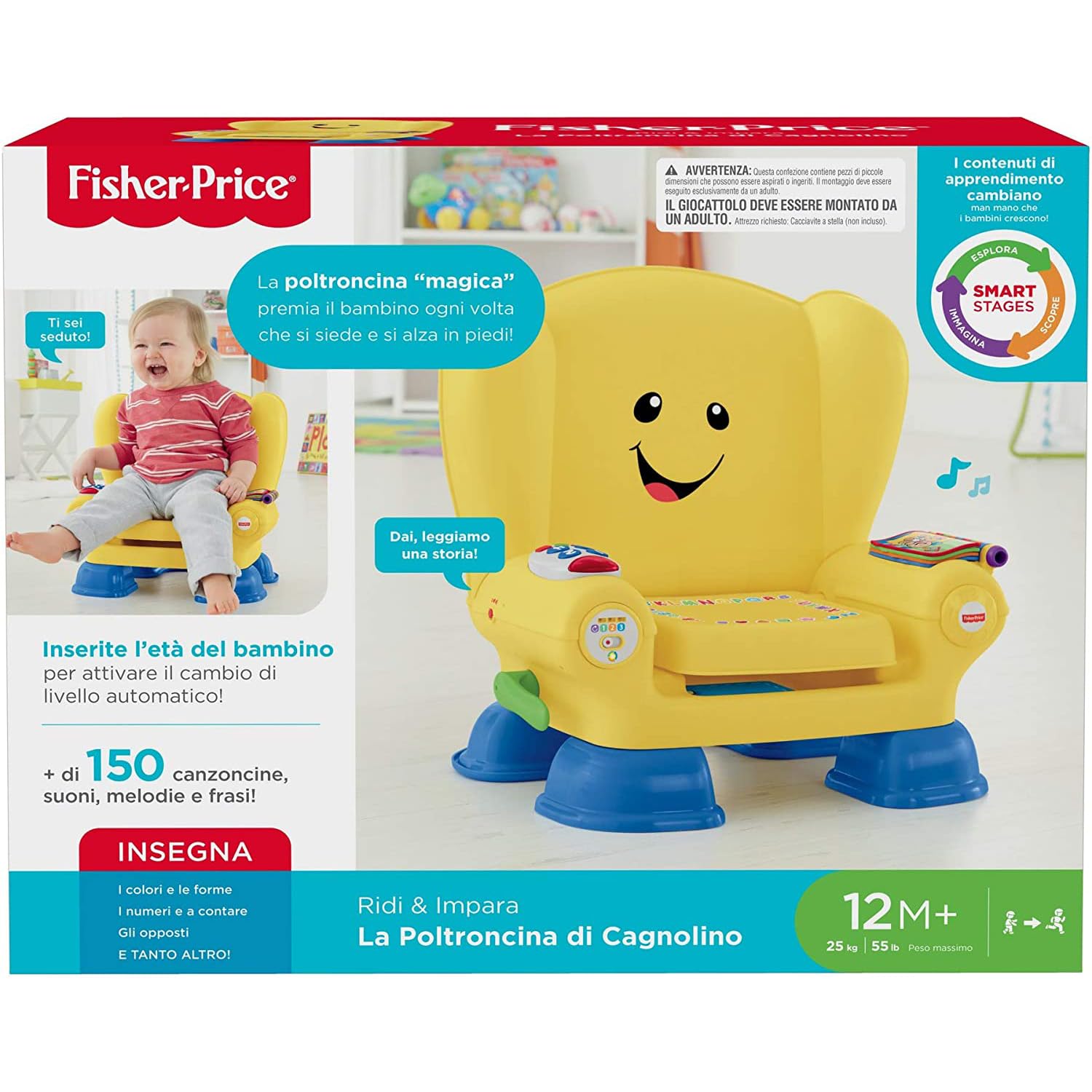 Fisher-Price Deluxe Rocking Doggie Chair with Parent Chair - Comfortable Baby Rocker for Playtime & Nursery - Perfect for Newborns, Infants & Toddlers - Ideal for Playrooms, Bedrooms & Daycare Centers
