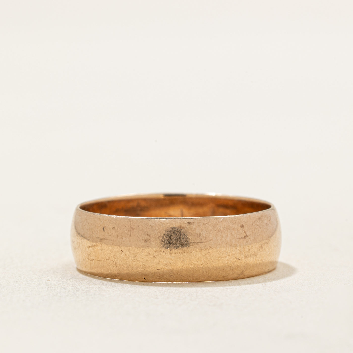 10K Rose Gold Wedding Band for Women - 6.20mm Wide Size 9 - Elegant Bridal Ring for Engagement, Anniversary & Everyday Wear