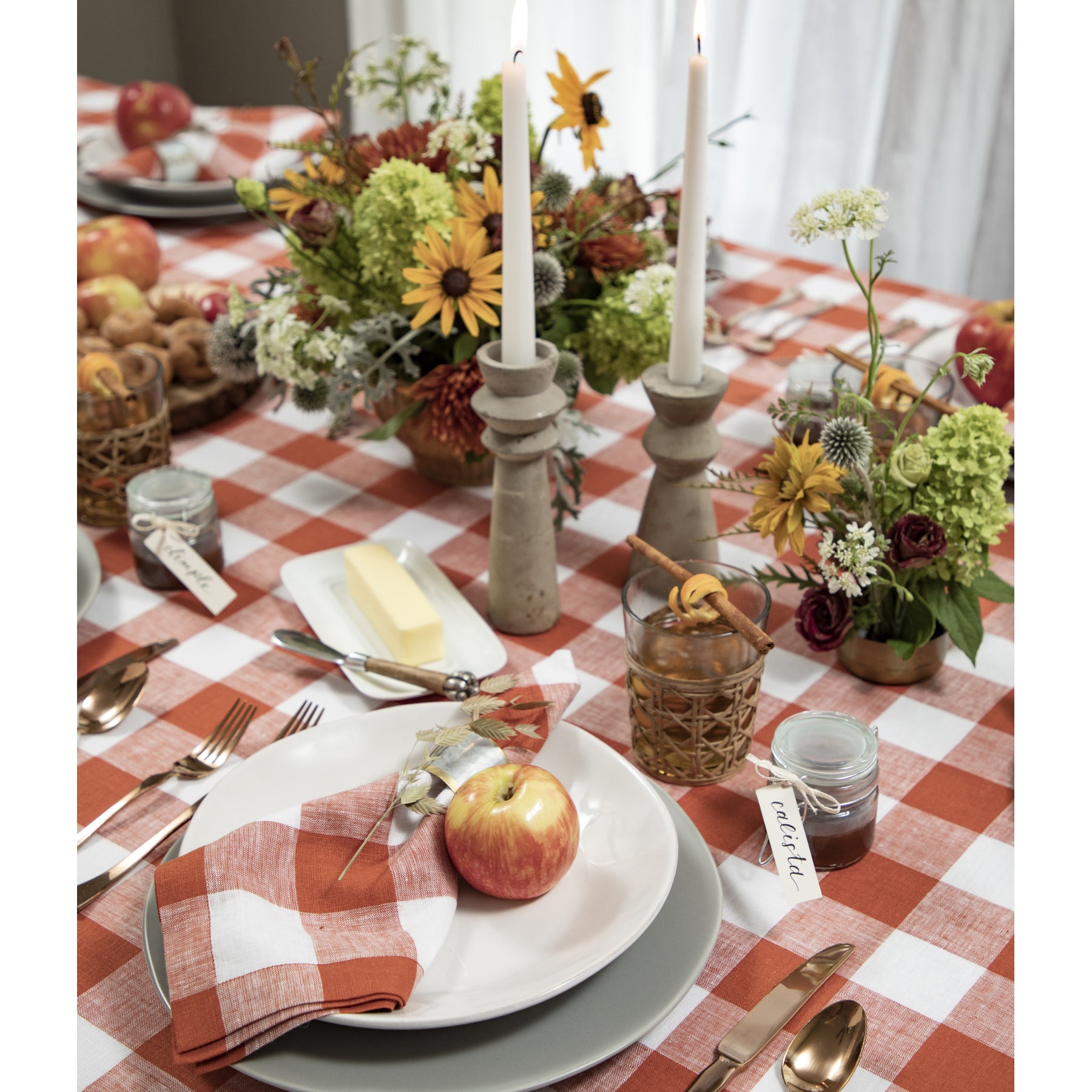 Buffalo Check Tablecloth - Red and Black Plaid Cotton Table Cover for Kitchen, Dining Room, and Picnic - Perfect for Holiday Decor and Outdoor Gatherings