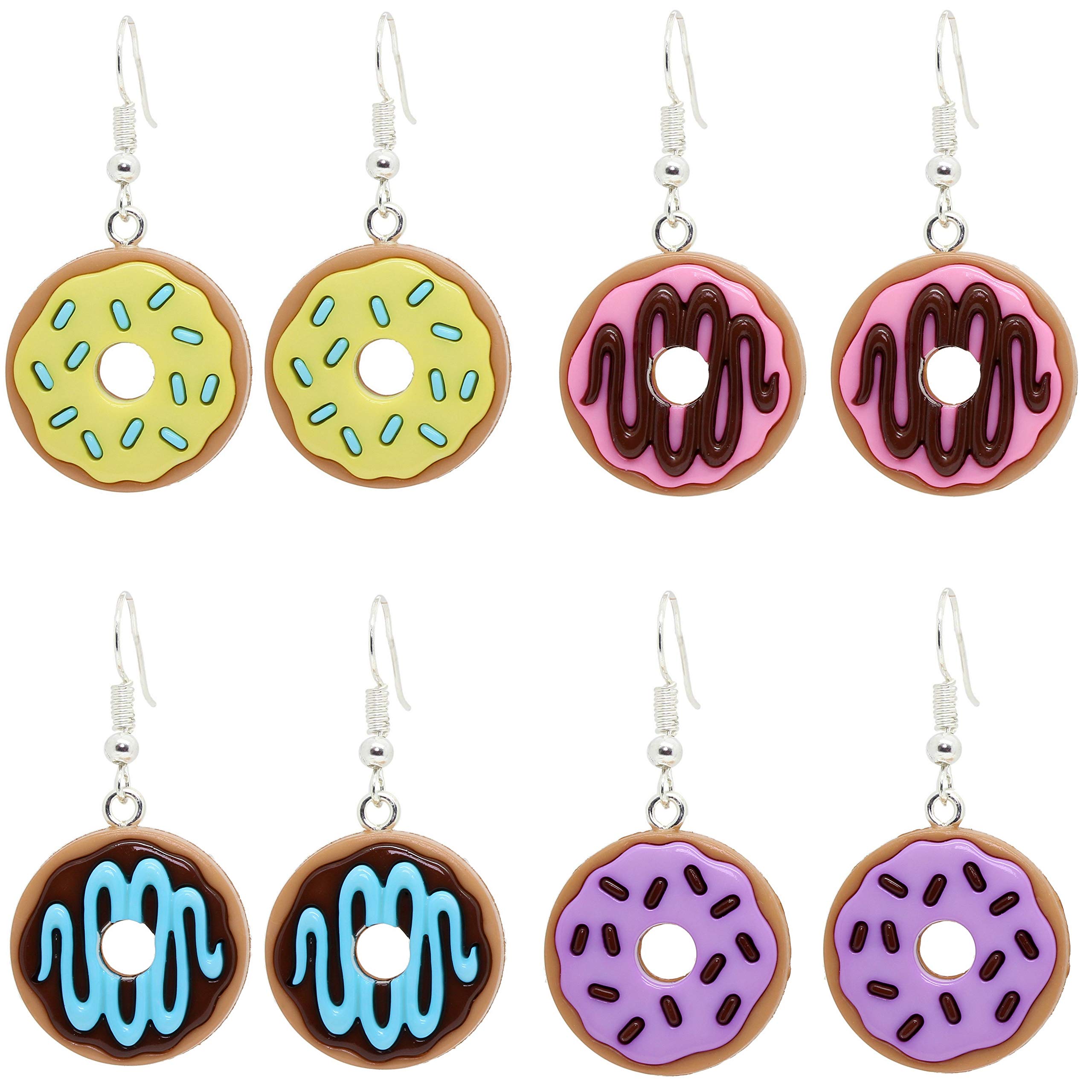 Bluebubble DONUT DAYS Food Charm Necklace - Cute Donut Pendant Jewelry Gift for Women, Teens, Girls | Birthday, Christmas, Valentine's Day Present | Perfect for Donut Lovers, Sweet Treat Enthusiasts