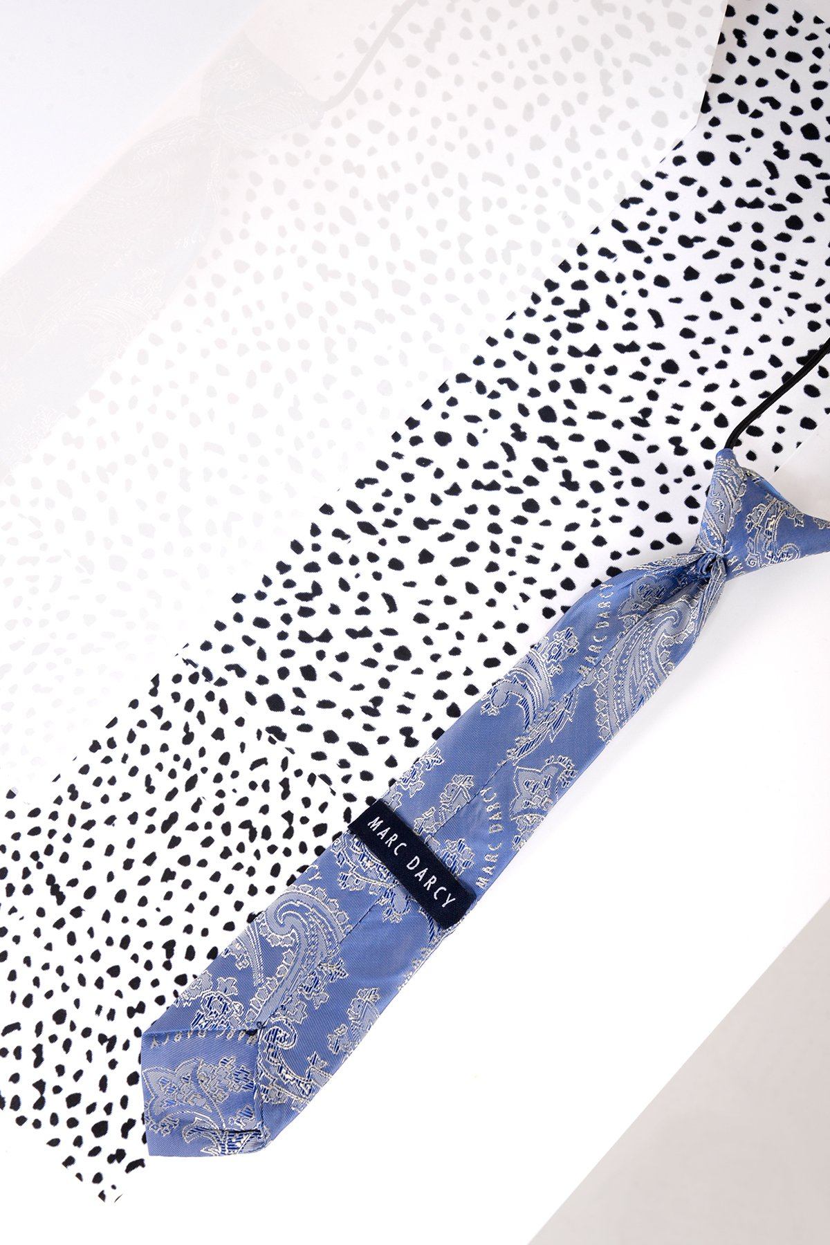 Kids' Sky Blue Paisley Print Necktie - Perfect for School Uniforms, Formal Events & Special Occasions