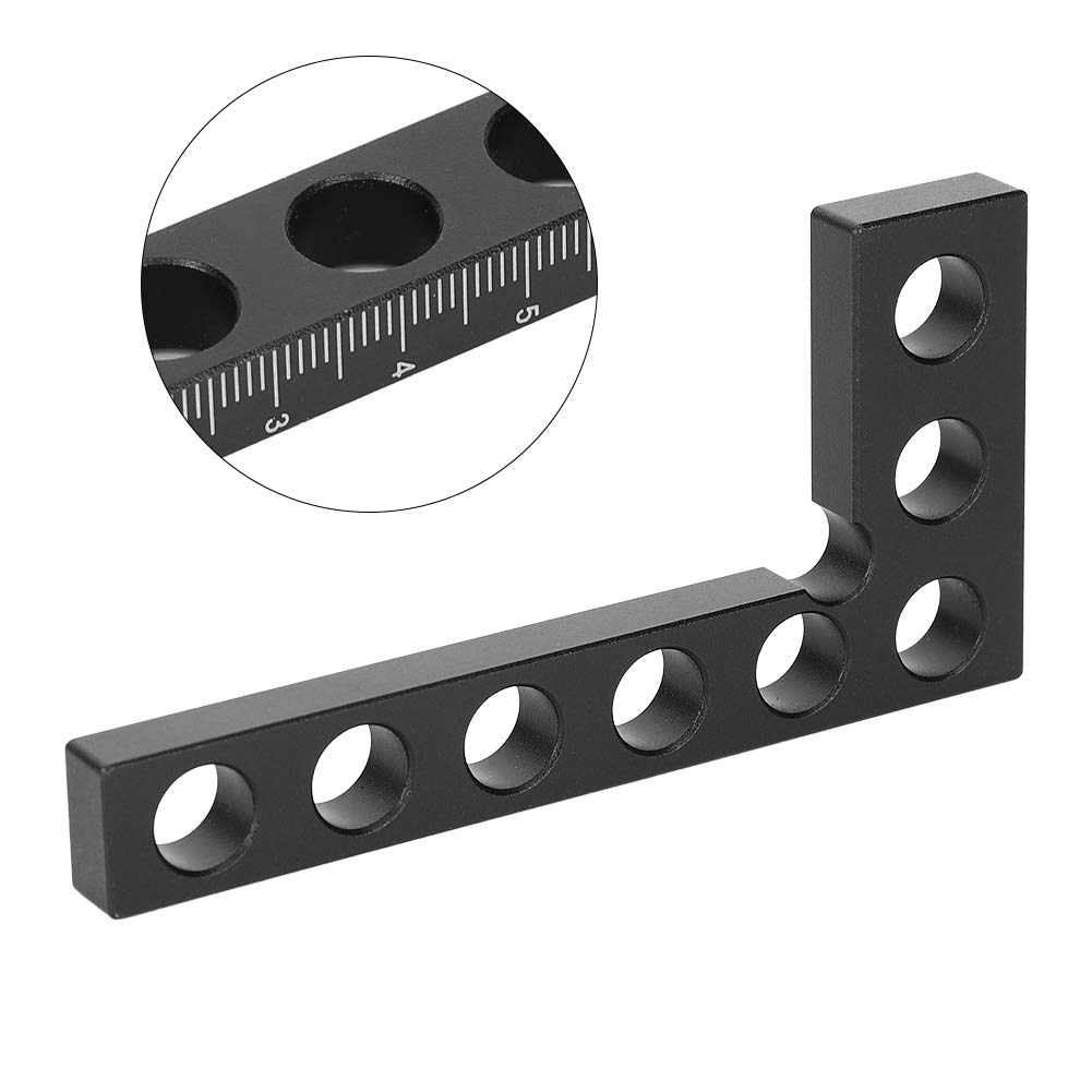 90° Right Angle Clamp 0-100mm Aluminum Alloy Woodworking Tool for DIY & Carpentry