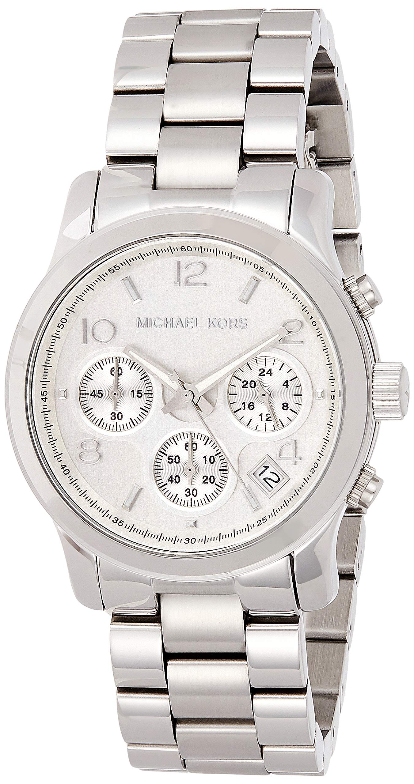 Michael Kors Women's Runway MK5076 Silver-Tone Stainless Steel Watch - Elegant Dress Watch for Work, Parties & Special Occasions