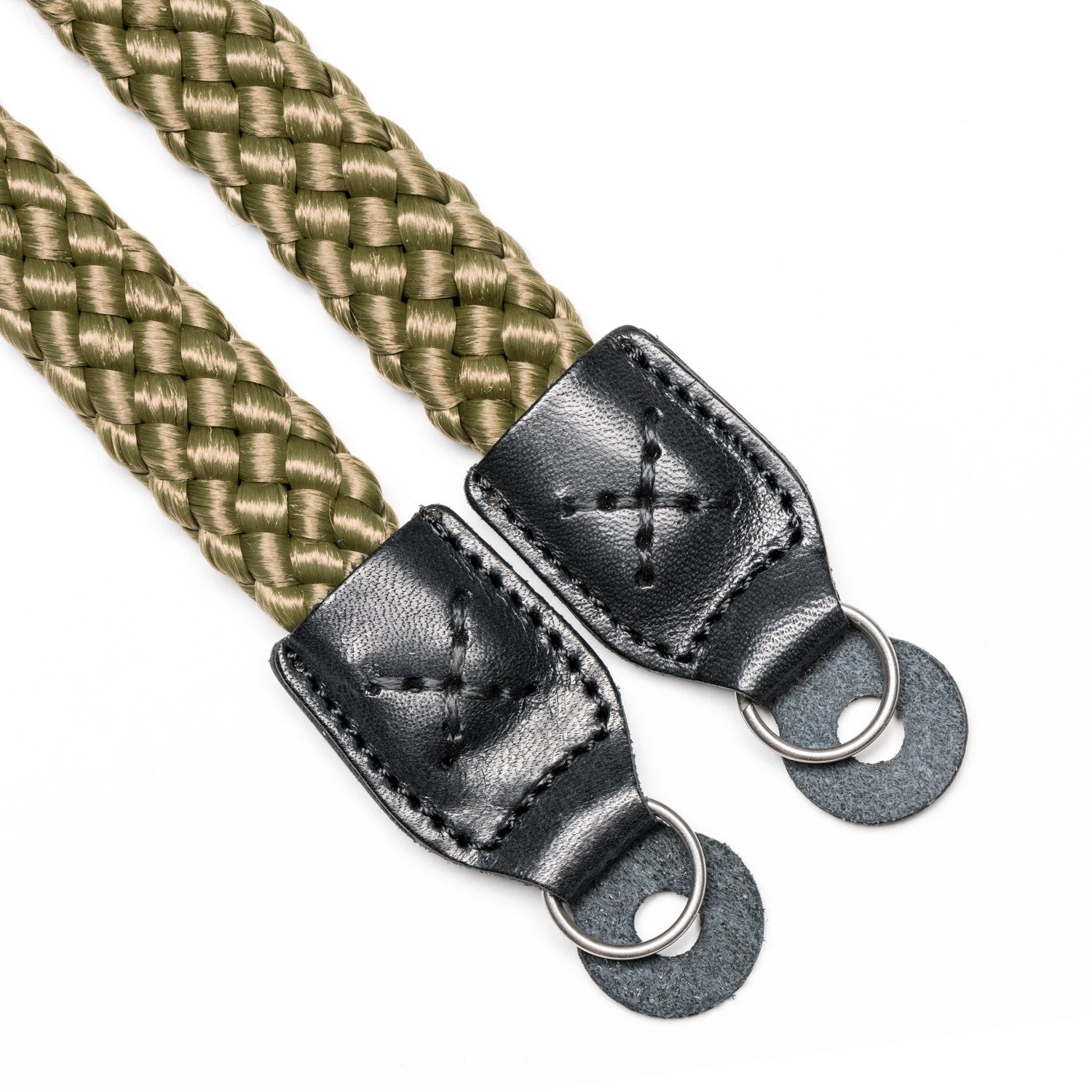 Durable Cooph Braided Camera Strap with Split Ring - 49.2 inch (125cm) Military Green - Comfortable Neck Strap for DSLR, Mirrorless & Film Cameras - Perfect for Travel, Hiking & Photography Enthusiasts