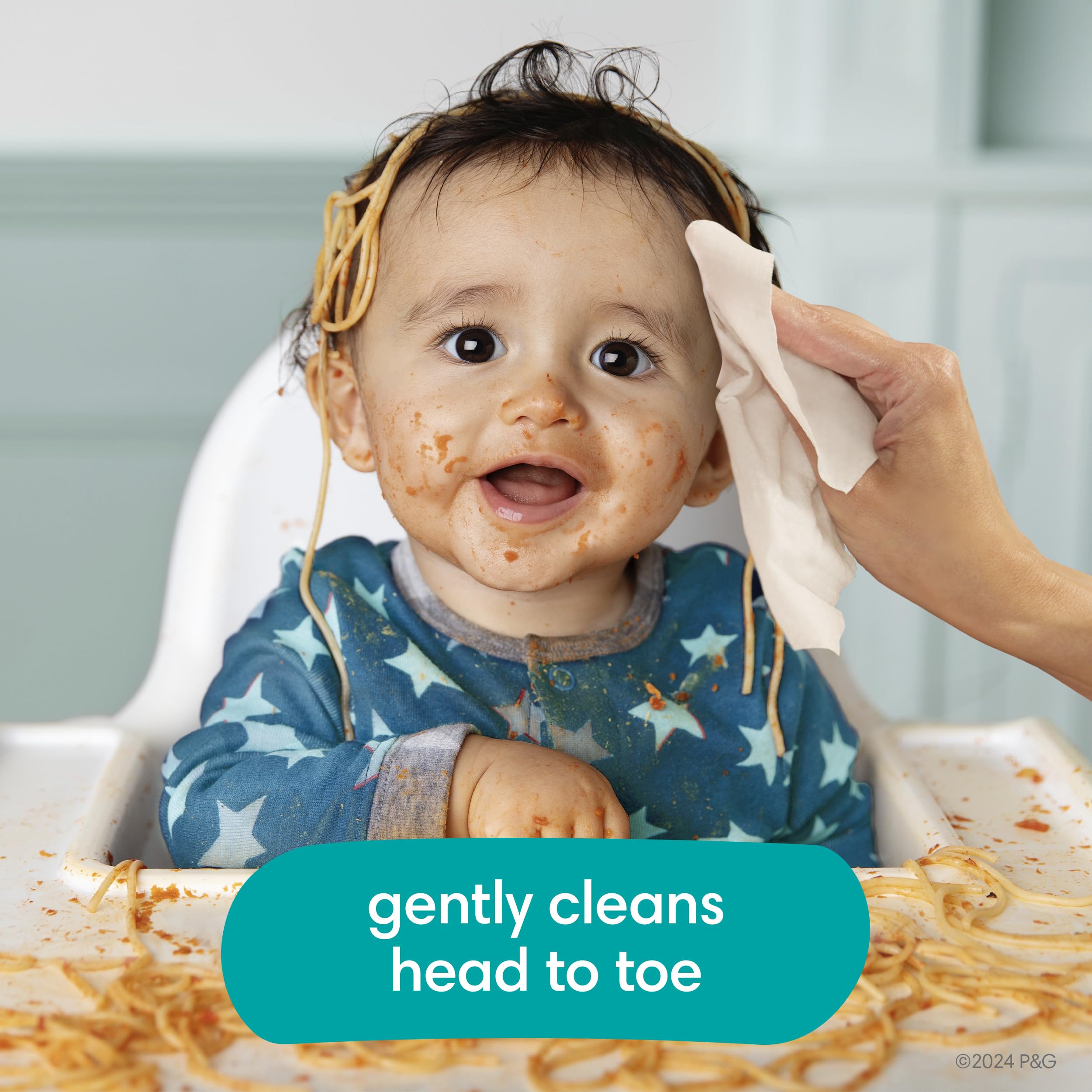 Pampers Baby Wipes Complete Clean Baby Fresh - Scented & Gentle Cleaning Wipes for Newborns & Toddlers - 72 Count Flip-Top Pack (Perfect for Diaper Changes, On-the-Go & Sensitive Skin Care)