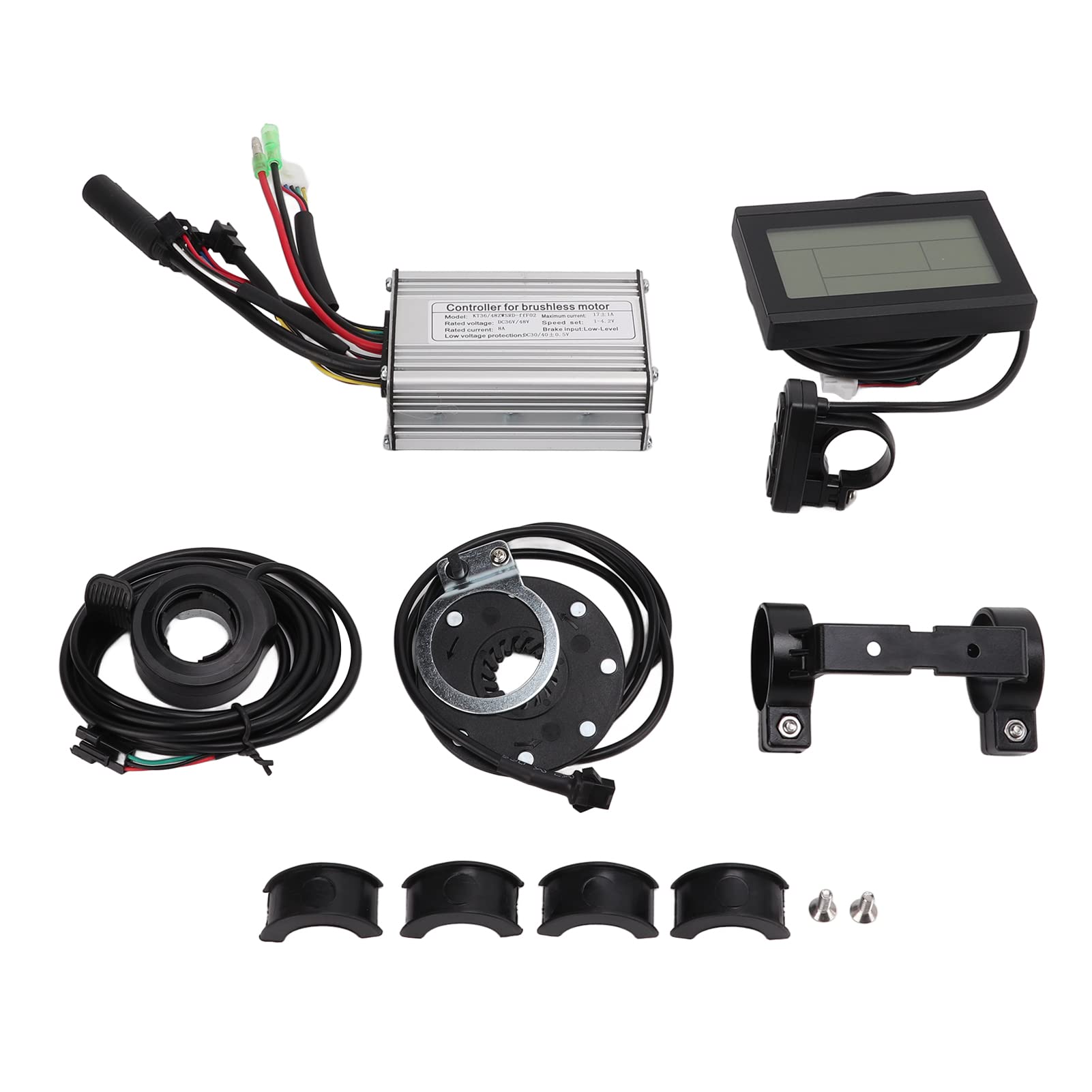 TeamSky Electric Bike Controller Display Kit - Brushless Motor Speed Controller with LCD Panel for E-Bike & Scooter Accessories - Perfect for Commuting & Off-Road Adventures
