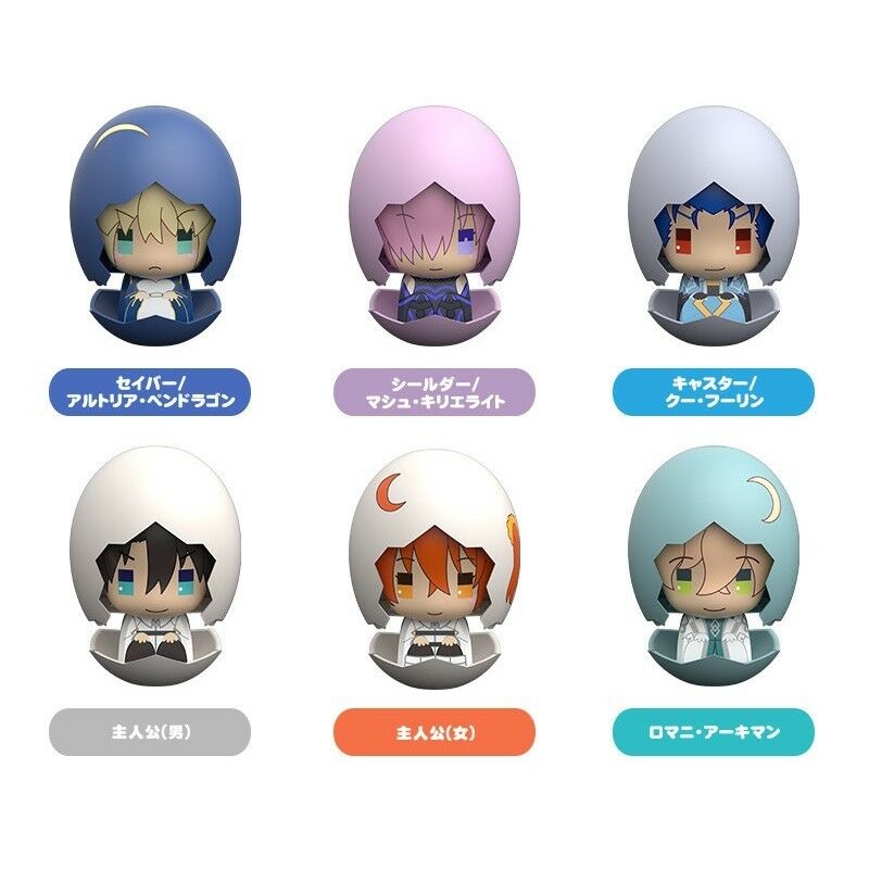 Fate Grand Order Piyokuru 01 Trading Figures - Complete Box Set of 6 Collectible Anime Figures | Perfect for Display, Gifts, and Anime Merchandise Collections