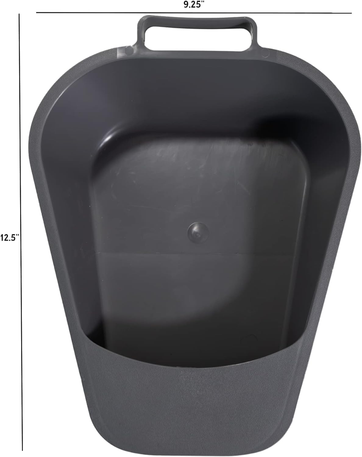 3 Pack Portable Fracture Bed Pans with Plastic Guard - Gray Hospital Bedside Urinals for Elderly Care, Post-Surgery Recovery & Home Healthcare Use