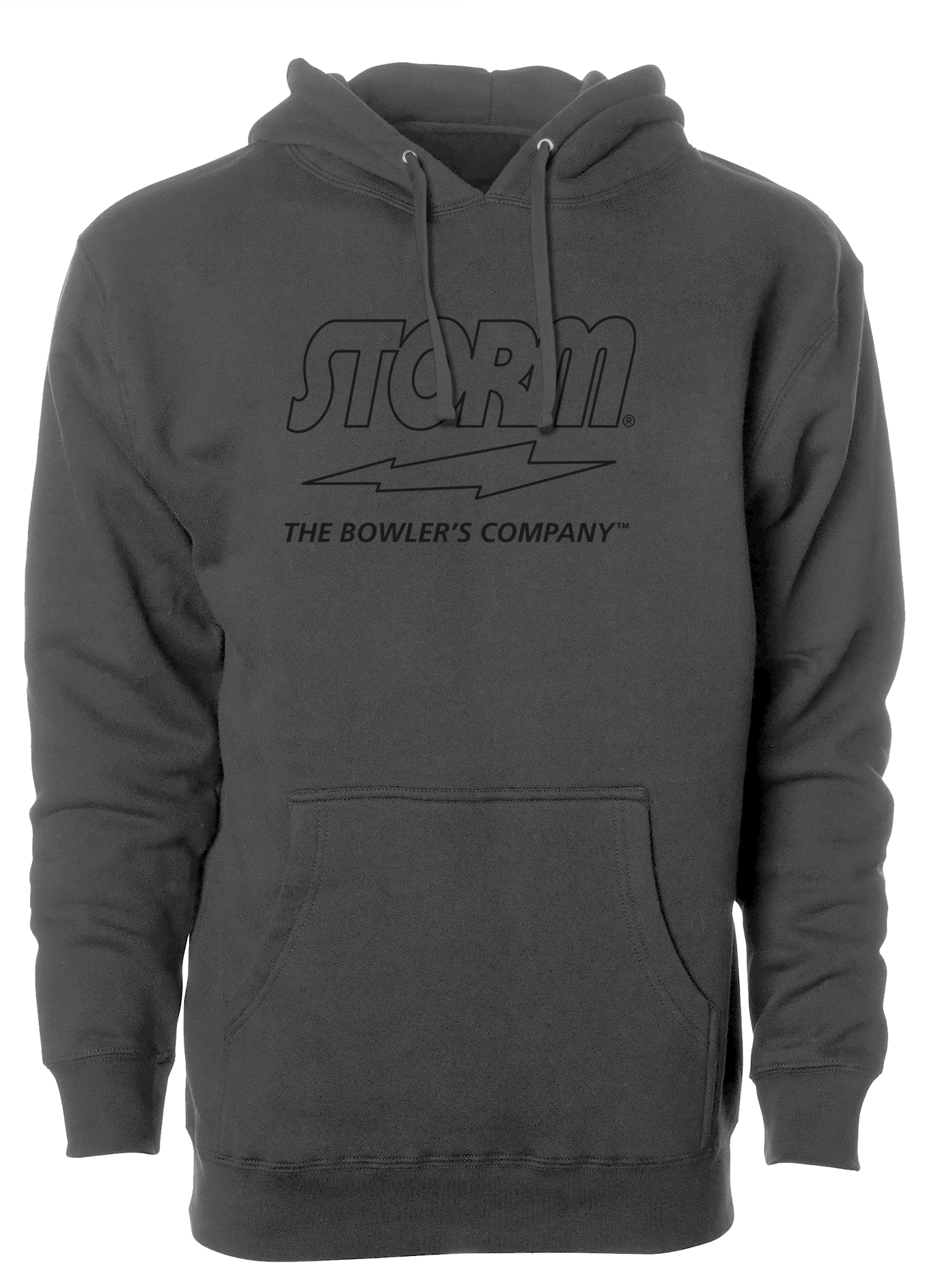 Storm The Bowler's Company Hoodie - Black Outline | Premium Bowling Apparel for Men & Women | Perfect for Leagues, Tournaments & Casual Wear
