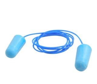 100 Pairs of Foam Ear Plugs with Cord - Noise Cancelling for Sleeping, Work & Travel - Soft & Comfortable Hearing Protection
