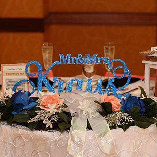 Personalized Mr and Mrs Wedding Sign - Custom Sweetheart Table Decor for Head Table - Perfect for Wedding Reception, Anniversary & Home Decor