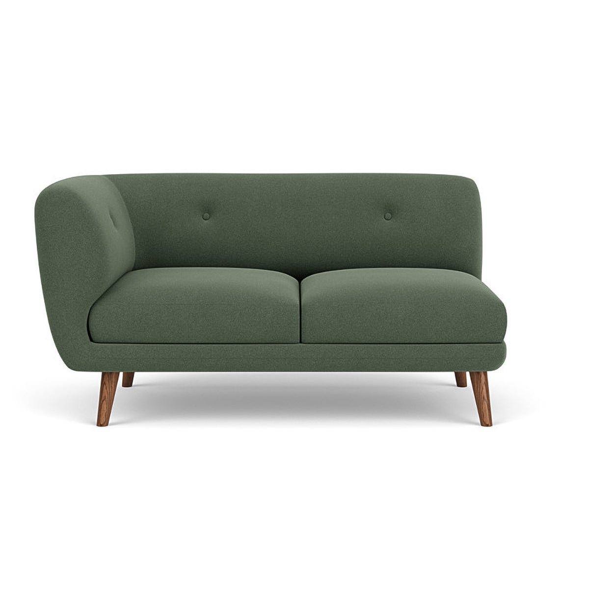 Alfred Fabric Left 2 Seater Modular Sofa - Modern L-Shaped Sectional Couch for Living Room, Lounge & Small Spaces - Comfortable & Stylish Home Furniture