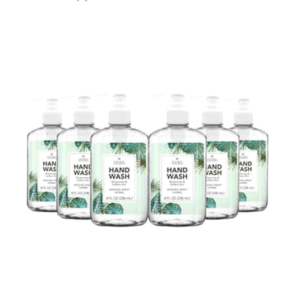6-Pack Hand Wash Refillable Pump Bottles, 8 oz Each - Gentle on Skin, Perfect for Kitchen, Bathroom & Office Use