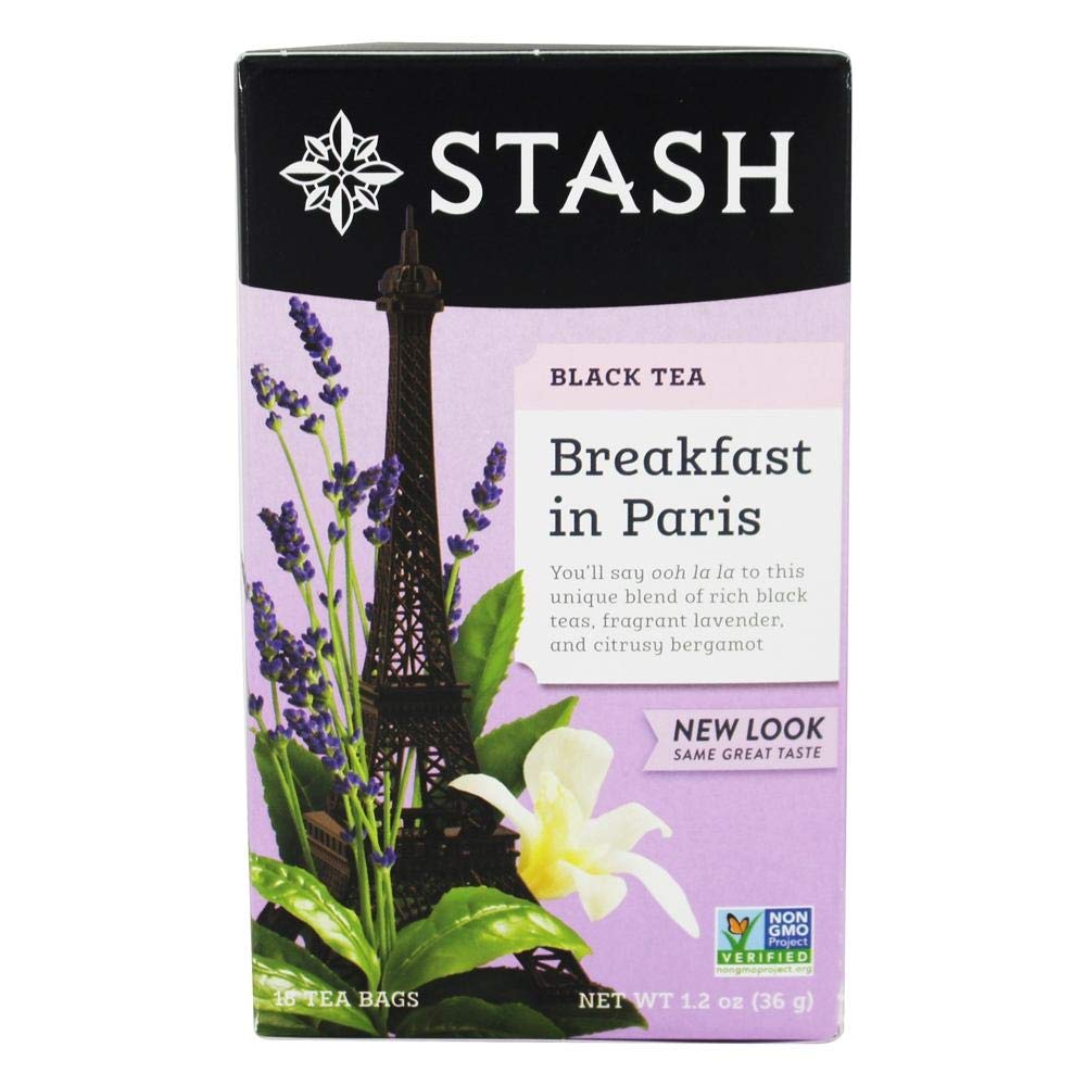 Stash Tea Breakfast in Paris Black Tea - 18 Tea Bags | Premium French-Inspired Blend for Morning & Afternoon Tea Time
