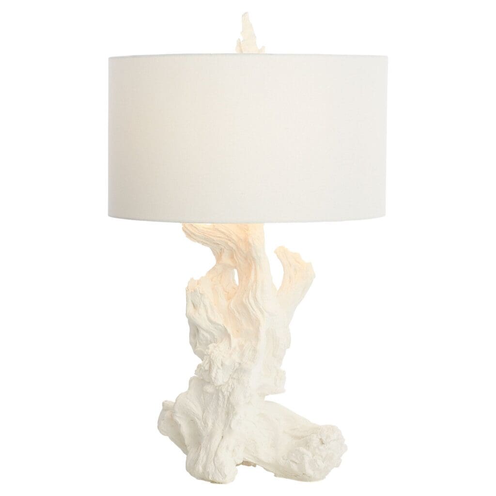 Cyan Design 11401 Driftwood Table Lamp in White - Coastal & Farmhouse Decor for Living Room, Bedroom, or Office