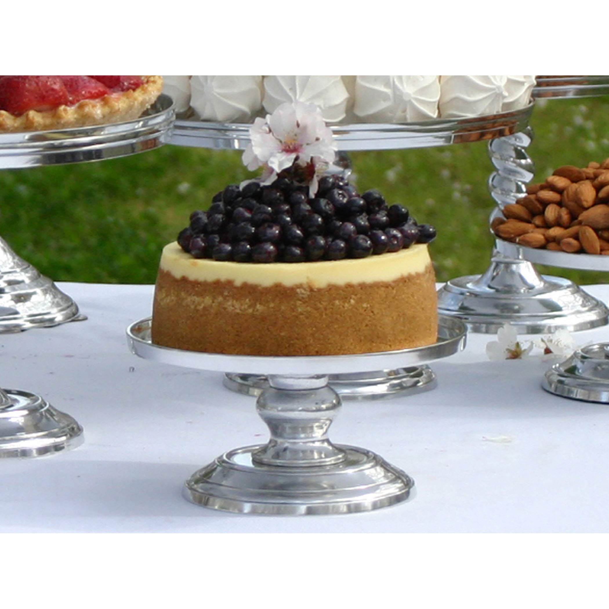 Elk Lighting Aluminum Cake Stand - Elegant Kitchen Display for Desserts, Cakes & Pastries - Perfect for Parties, Weddings & Home Decor