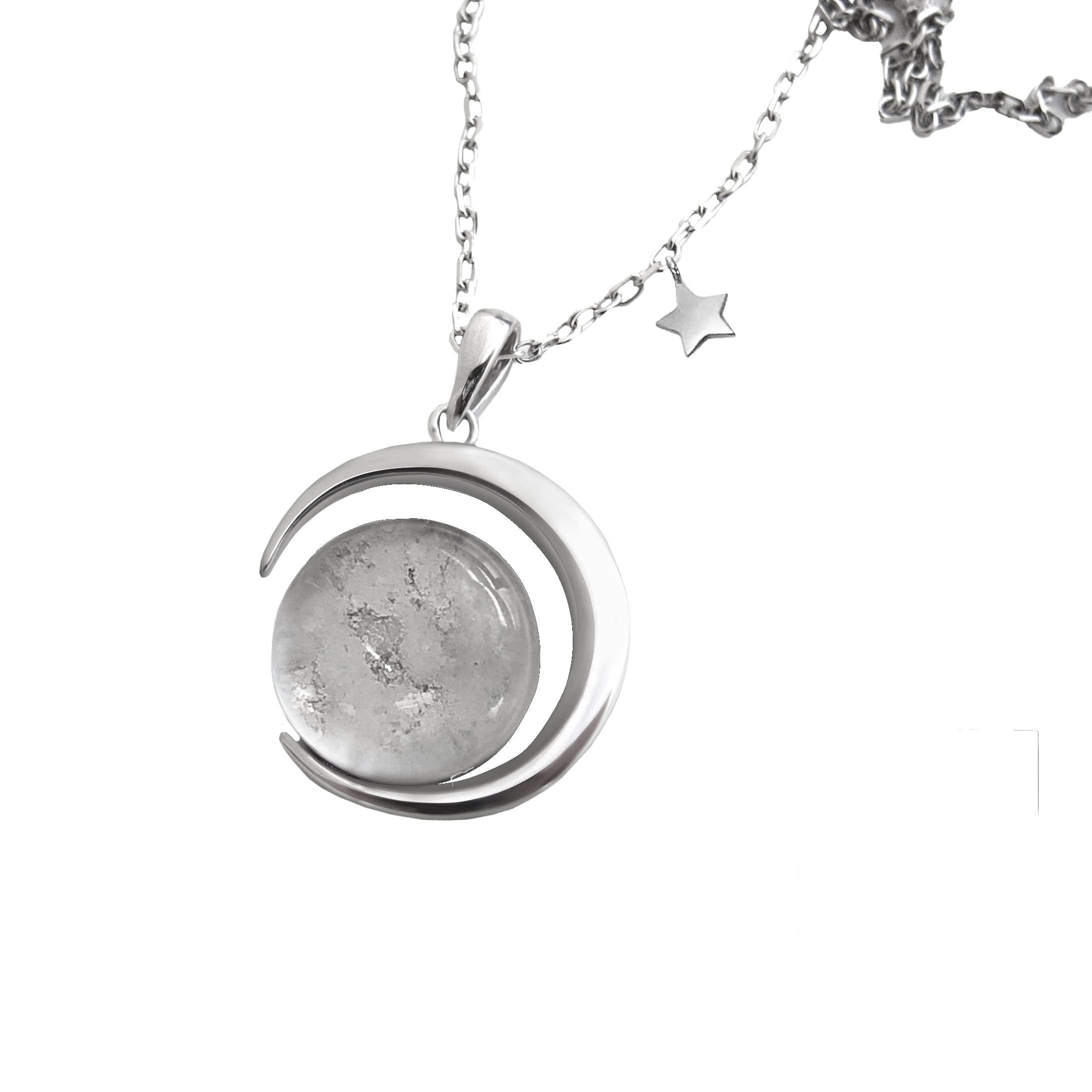 Real Moon Dust Meteorite Necklace with Authentic NWA 5000 Certification - NASA Approved Space Jewelry for Men & Women - Astronomy Gift with Genuine Lunar Rock - Perfect for Stargazing, Science Enthusiasts & Unique Romantic Gifts