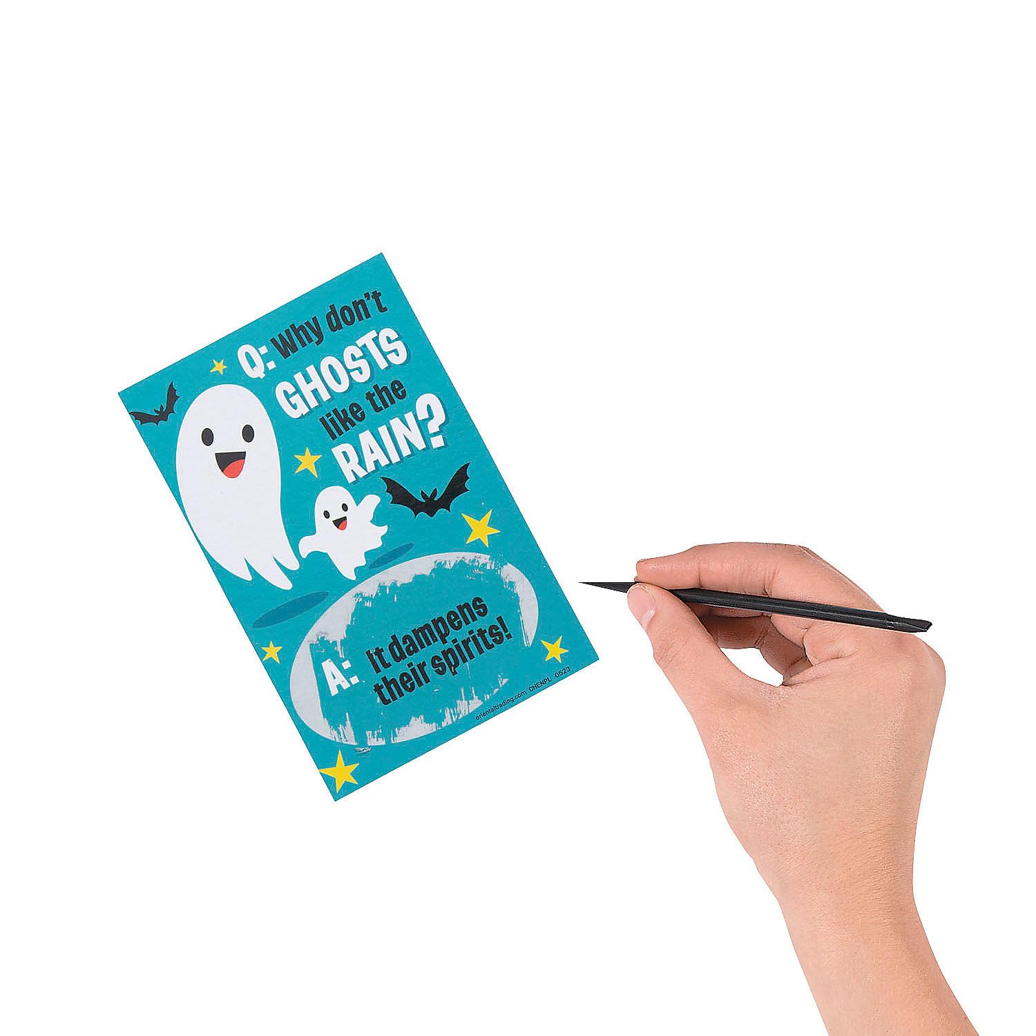 Halloween Joke Scratch-Off Cards - 50 Pack Fun Party Game for Kids & Adults - Perfect for Trick or Treat, Classroom Prizes & Halloween Party Favors