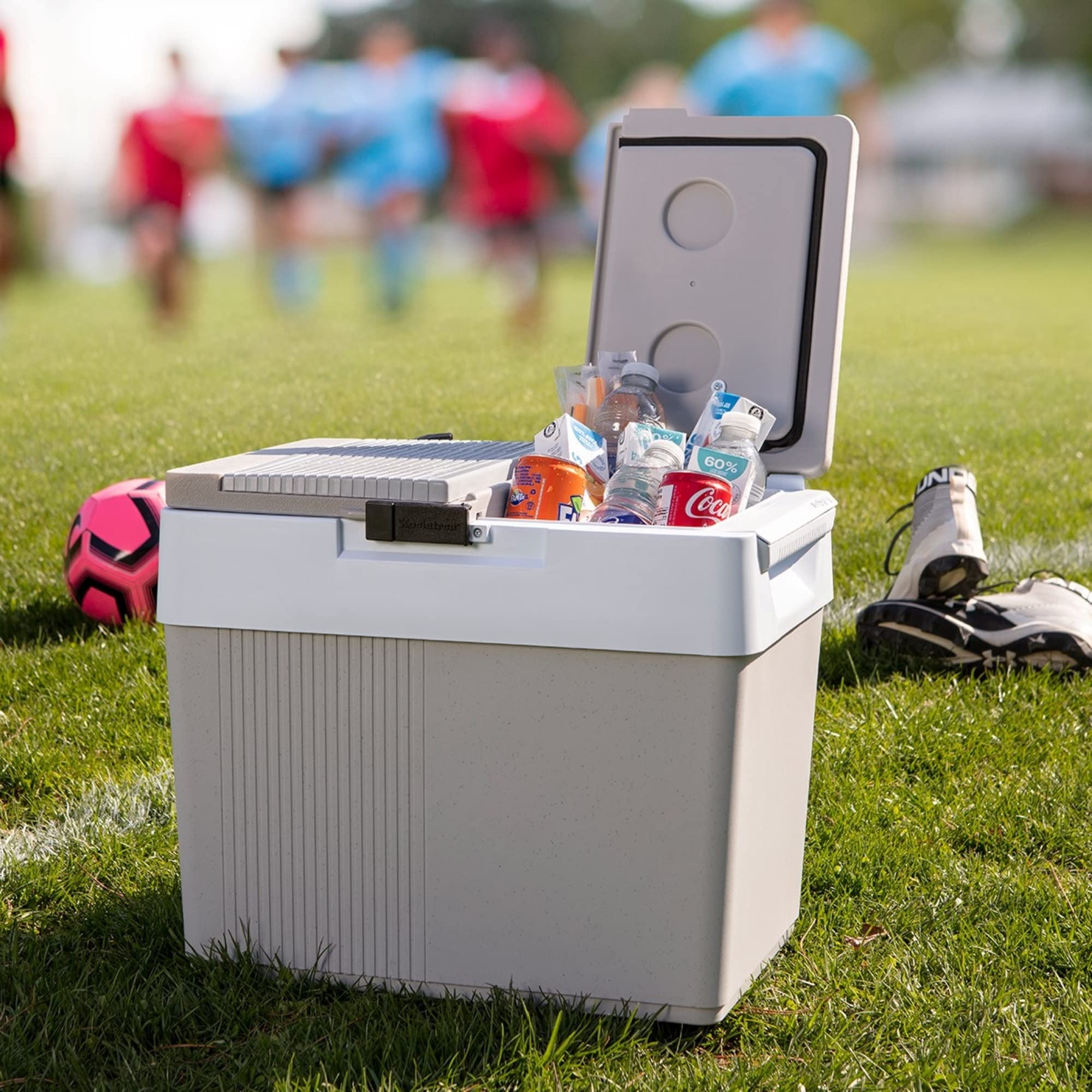 Koolatron 33 Quart Portable Electric Cooler & Warmer - 12V Car Refrigerator for Camping, Travel, Road Trips, Boats & Trucks | Insulated Hard-Sided Cooler for Food, Drinks & Lunch | Perfect for Outdoor Adventures, Picnics & Tailgating
