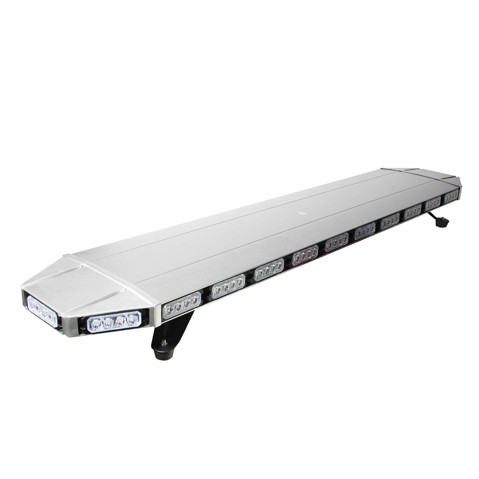 HOTSTORE 47 Inch LED Emergency Strobe Light Bar - 16 Flash Patterns, 104 LED Traffic Advisor with Digital Switch (Amber) - Vehicle Warning Light for Trucks, Police & Emergency Vehicles - Perfect for Roadside Safety, Construction Zones & Traffic Control