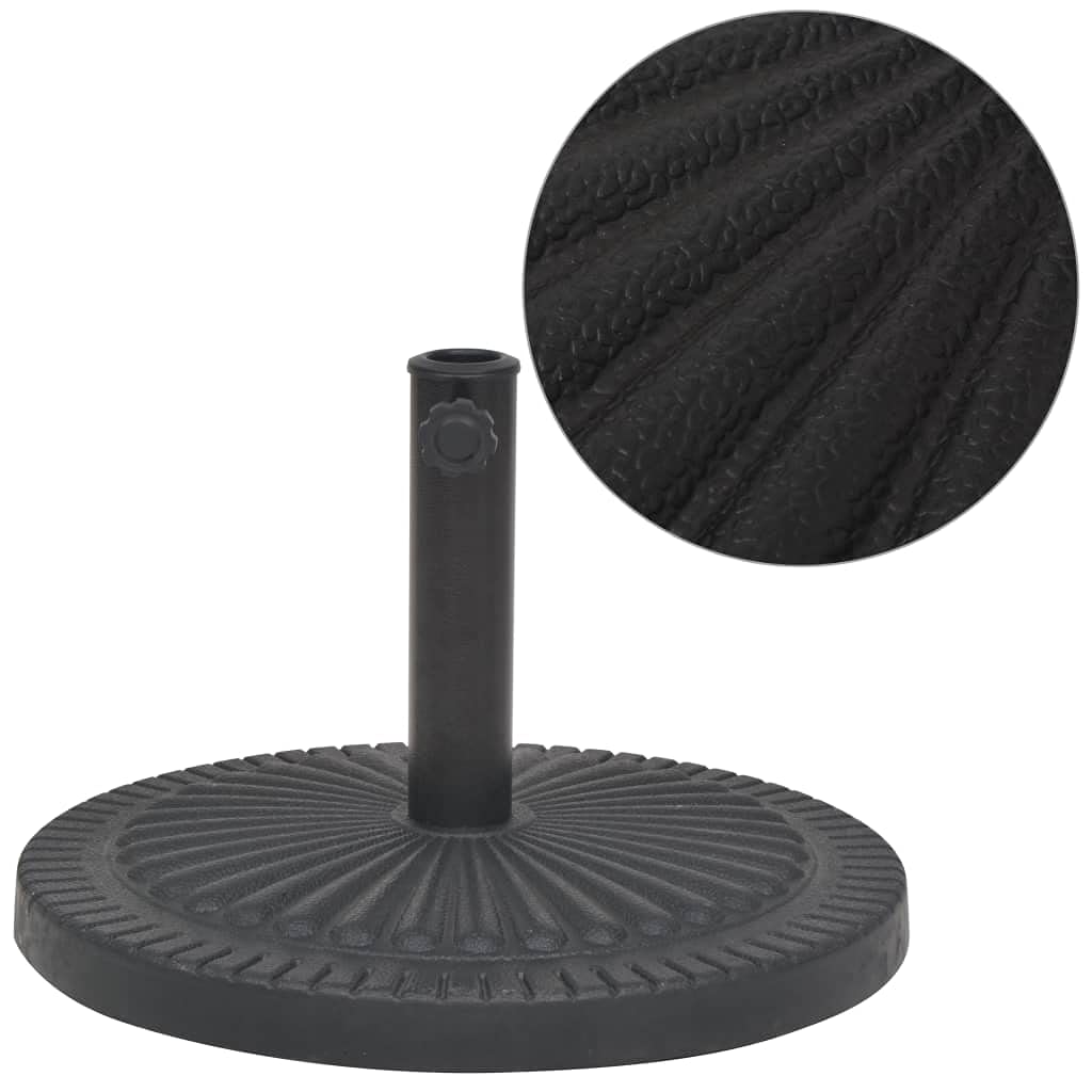 Heavy Duty Bronze Garden Parasol Base - 30.9 lbs Cast Iron Effect Umbrella Stand with Floral Design for Outdoor Patio, Deck & Garden | Perfect for Poolside, Backyard & Commercial Spaces