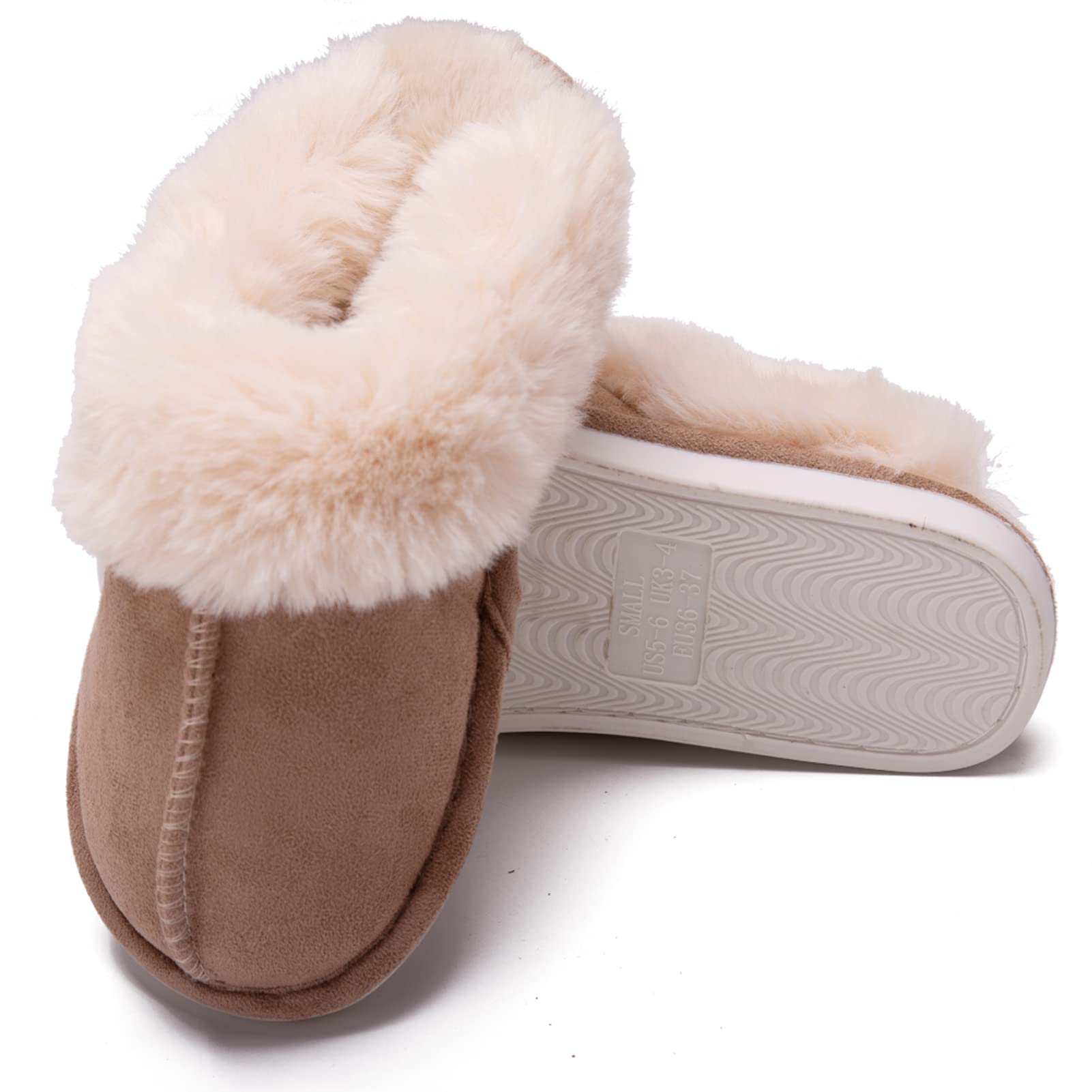 **Unisex Soft Plush Slippers for Men & Women - Warm Fluffy Indoor/Outdoor House Shoes - Perfect for Winter, Bedroom, and Cozy Home Use**