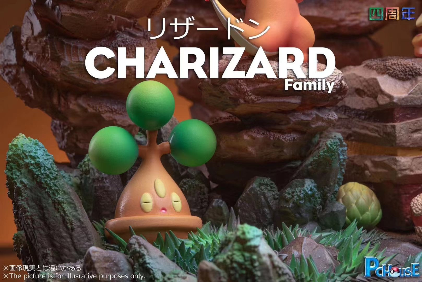 PcHouse Studio Charizard Family Pokemon Plush Toys - Perfect for Collectors, Gifts, and Kids' Room Decor