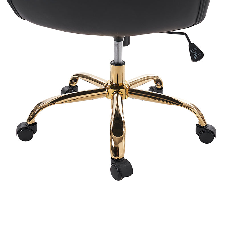 Waterproof PU Leather 360-Degree Swivel Office Chair - Ergonomic Desk Chair for Home & Office Workspace - Perfect for Long Hours of Sitting, Gaming, and Conference Rooms