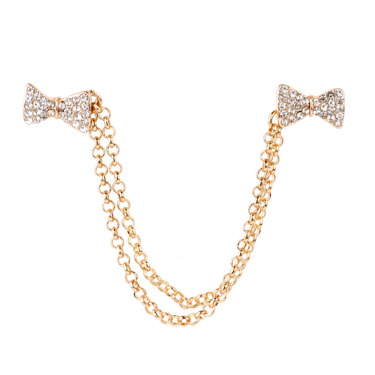 iiniim Cardigan Sweater Clips - Elegant Shawl Holder Chain Clips for Women & Girls | Perfect for Keeping Shawls in Place at Weddings, Parties & Office Wear