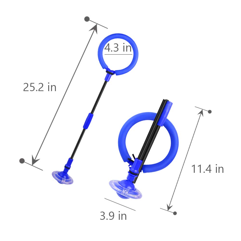 Skip It Ball - Foldable Ankle Skip It Toy with Backpack | Colorful Flash Jump Rope for Kids Fitness & Outdoor Play | Perfect for Backyard Games, School Recess & Exercise Fun