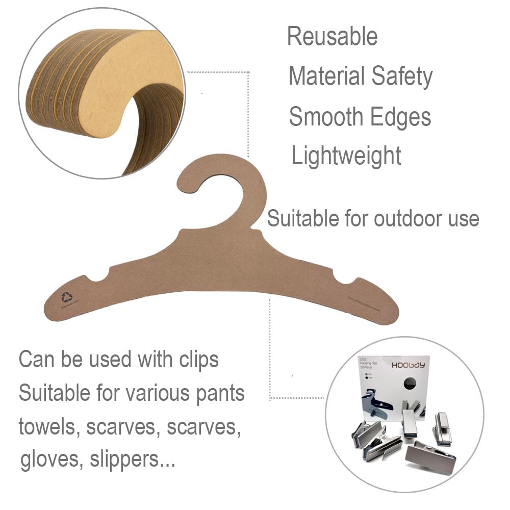 30 Pack Eco-Friendly Cardboard Baby Hangers - 11