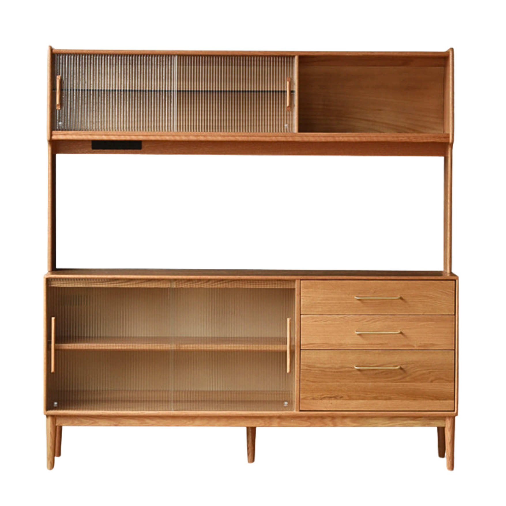 out of stock 70.9x15.7x72.8 inch / 180x40x185 сm / Natural wood color/ sideboard + shelf without perforated board + bull socket