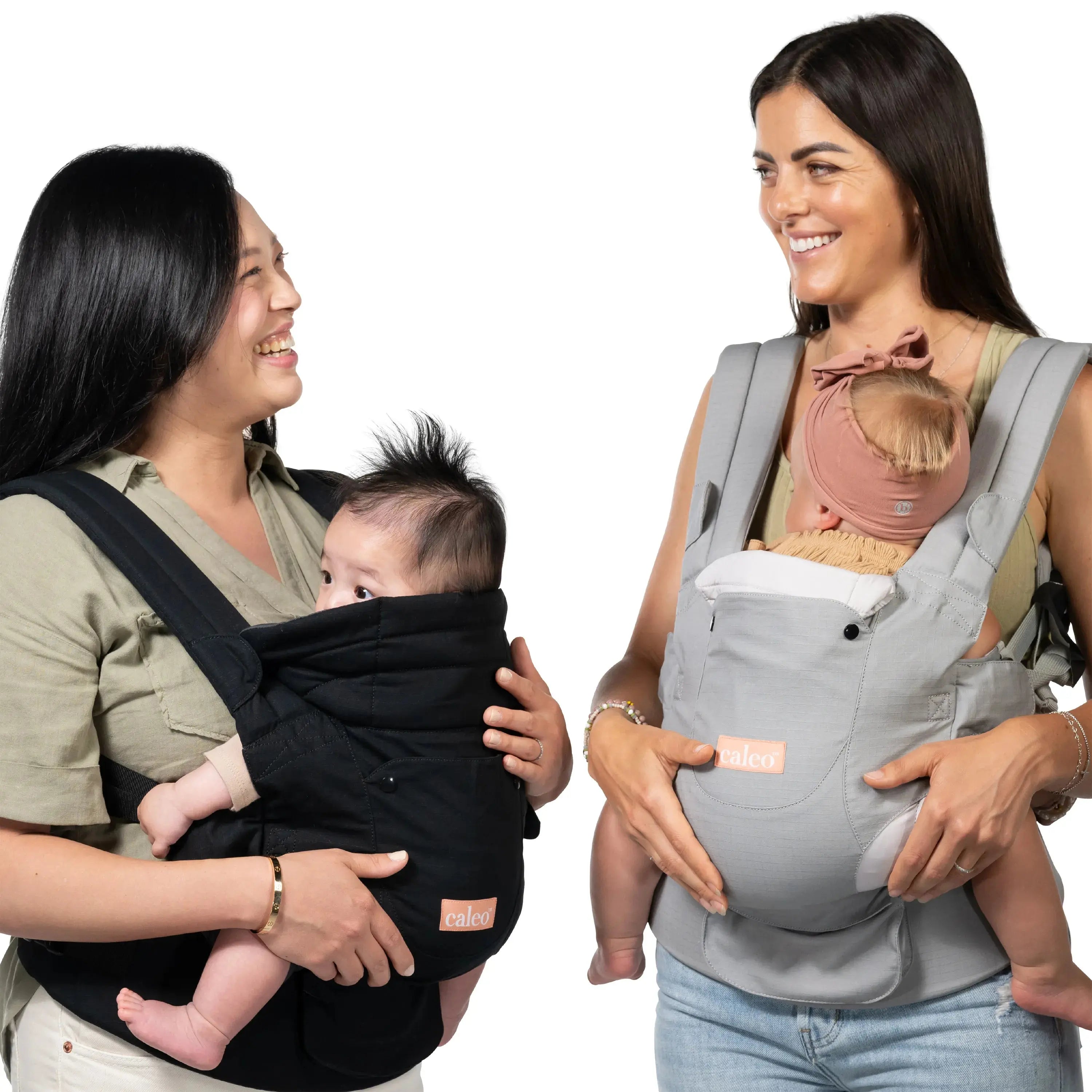 Caleo 3-in-1 Baby Carrier for Newborns to Toddlers - Ergonomic Infant Sling, Hip Seat & Backpack - Perfect for Hands-Free Parenting, Shopping & Outdoor Adventures