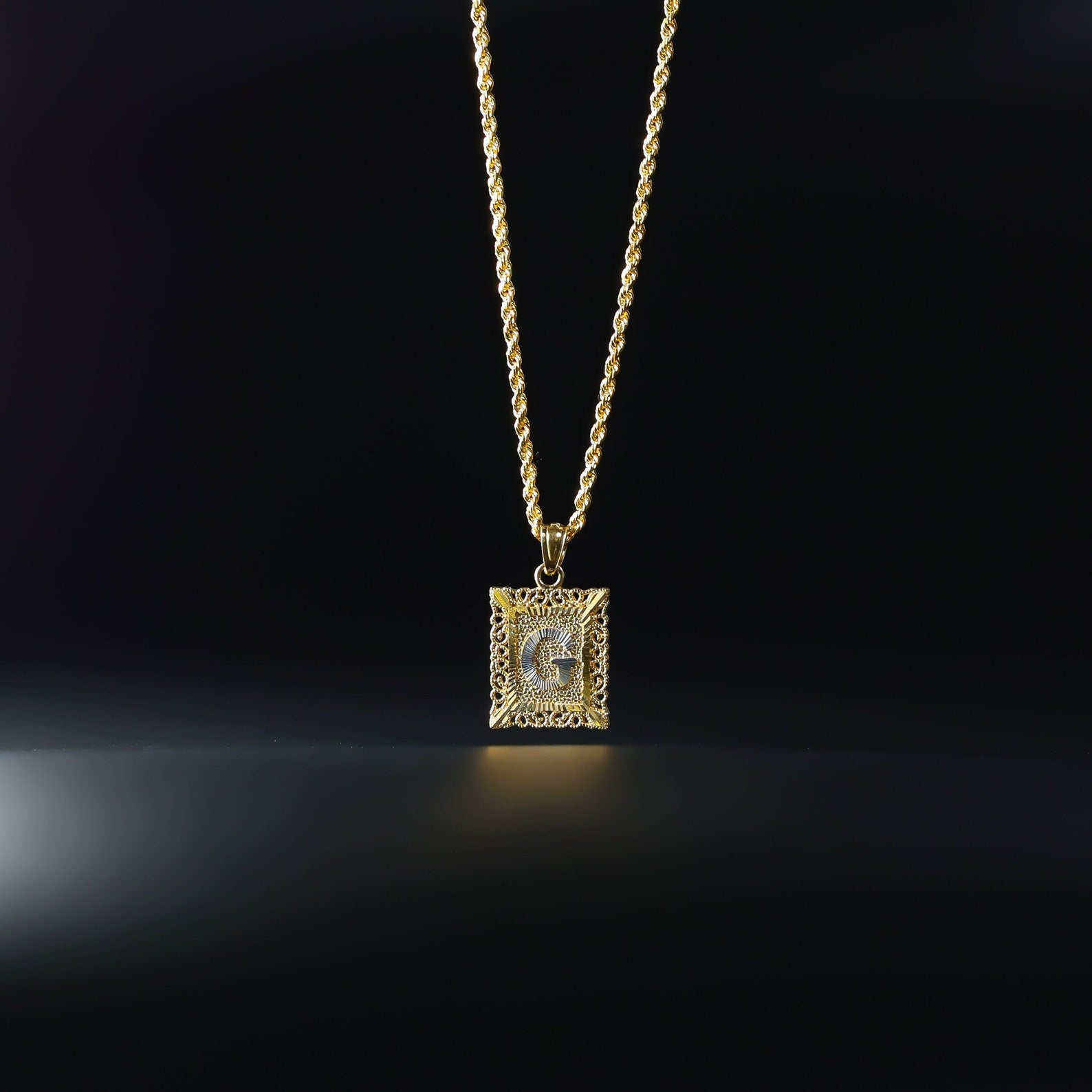 Gold Letter G Filigree Pendant Necklace - Elegant Initial Jewelry for Women | Perfect for Gifts, Birthdays & Everyday Wear
