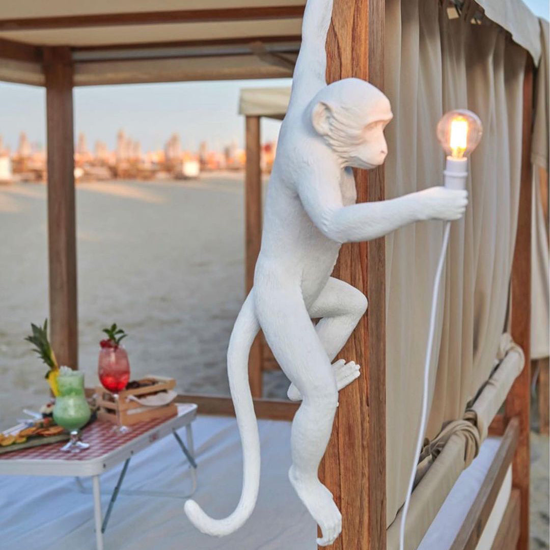 Cute Monkey Wall Lamp - LED Night Light for Kids Room, Nursery, Bedroom - Fun Animal-Themed Decor for Children's Spaces