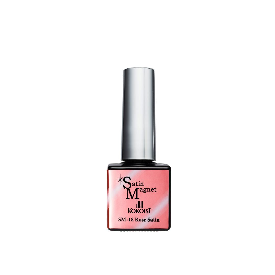 Kokoist Satin Magnet SM 18 Rose Satin Nail Gel - Long-Lasting Nail Polish for Professional Salon & DIY Manicure at Home